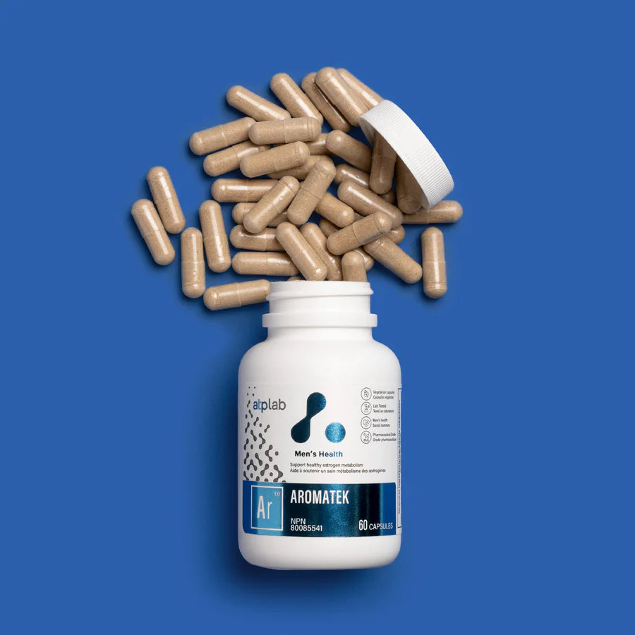 ATP Lab Aromatek - kapsle pro optimalizaci hormonální rovnováhy a regulaci estrogenu u mužů.
