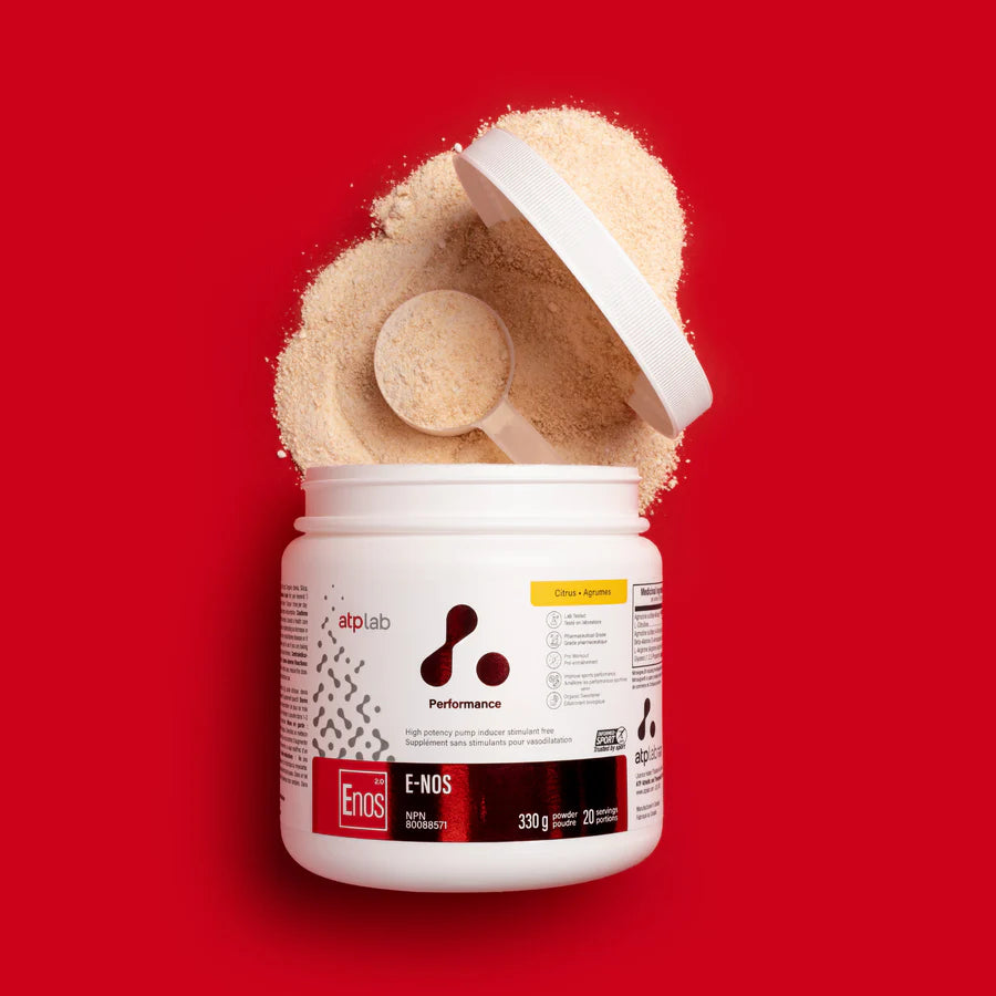 ATP Lab E-Nos - předtréninkový stimulant pro podporu tvorby oxidu dusnatého a napumpování.