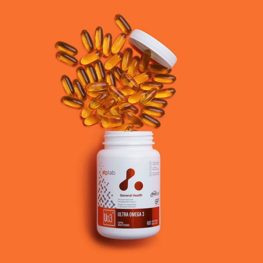 ATP Lab Ultra Omega 3 - kapsle s vysokou koncentrací EPA a DHA mastných kyselin.
