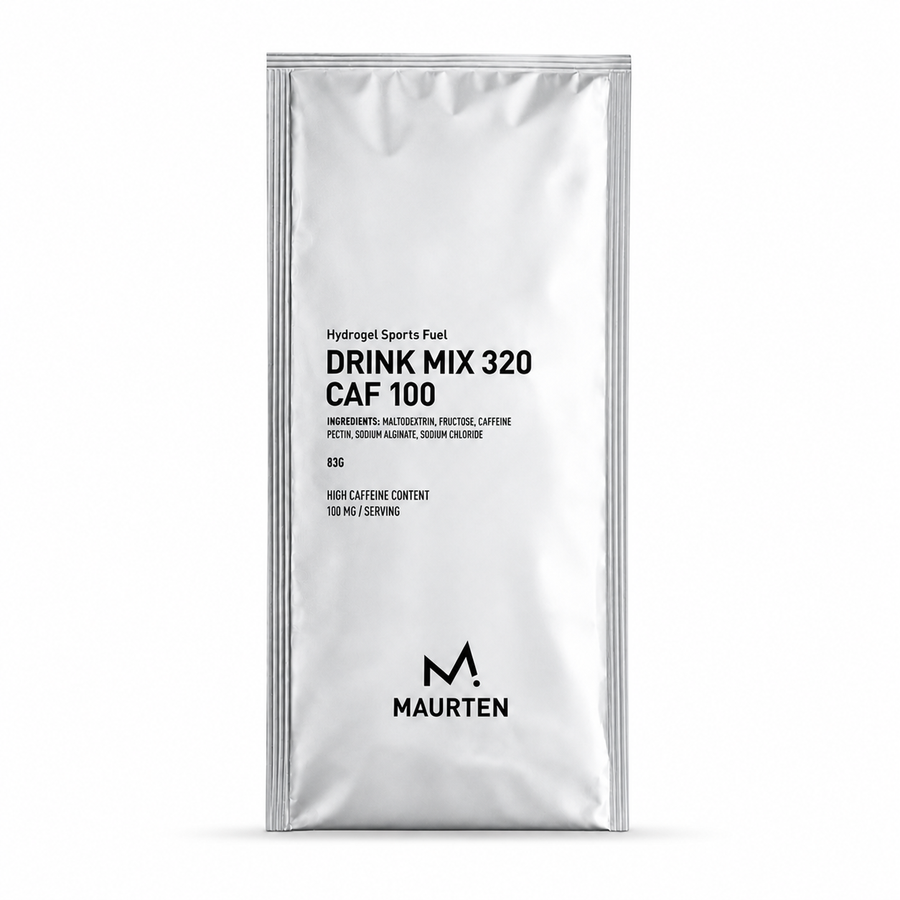 Maurten DRINK MIX 320 CAF 100 - nápoj v prášku s vysokým obsahem sacharidů a kofeinu v bílém sáčku