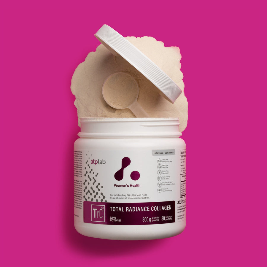 ATP Lab Total Radiance Collagen - kolagenový prášek pro podporu pleti, vlasů a nehtů bez příchutě.